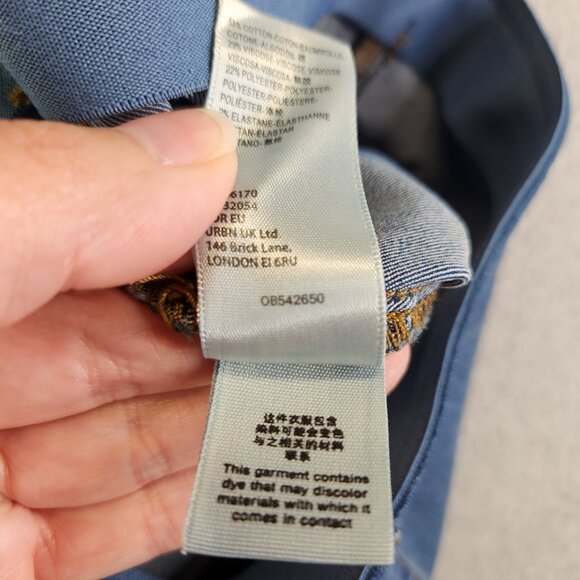 Free People Jeans Womens 26 Blue We The Free Penny Pull On Flare Low Rise FP - Picture 10 of 16